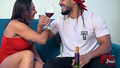 Hot Venezuelan with a big ass has passionate sex