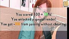 feeling the intense passion in a hot kiss with jill in the changing rooms from being a dik