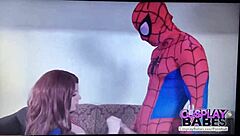 Spiderman passionately fucks Mary Jane Watson with big tits