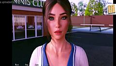 feeling the intense passion in a hot kiss with jill in the changing rooms from being a dik