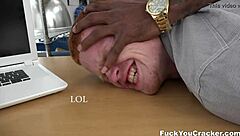 ginger takes on massive black dick... can he handle it?