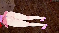 eris gives blowjob at gym in mushoku tensei 3