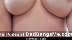 Daddy's girl gets punished for spying on her stepdad