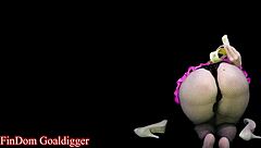 Small dick owner gets more cock worship from blonde Goddess