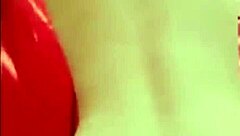 Vietnamese hot wife bends over for doggy, big ass and tits on display.