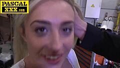 Submissive Big Tits Euro Slut Rides Sugar-Daddy's Hard Rough Cock