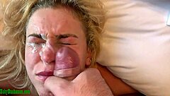 Submissive sluts endure throat fucking, spitting, slapping, choking, and rough creampie sex.