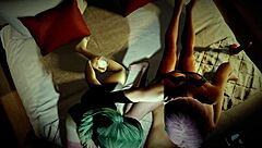 Curvy rebecca and lucy engage in tight threesome pov in cyberpunk edgerunners 3d game