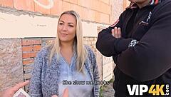 vip4k man tempts big-tittied woman into fooling around by boyfriend