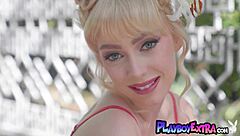 Petite Naked Small Titted Blondie Braylin Bailey Sunbaths By Pool