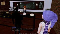 Explore the harem hotel in this anime game adventure.