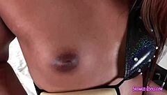 slutty shemale asks want to see me solo with my toy?