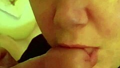 Big cock worshiped with intense blowjob