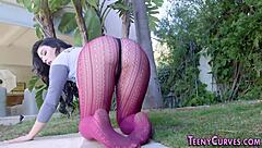 Big butt teen gets rimmed hard!