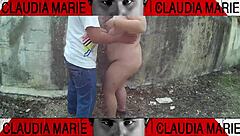 Impossible positions to eat the fat woman's pussy on the street! I love her juices and flows, licking her cunt up and down until she cums!