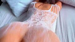 beautiful latina shakes big ass in prone bone position