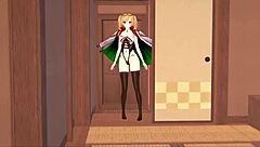 Leonardo da vinci sucks and fucks azur lane character in hentai fantasy