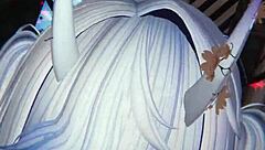 Feel the passion as babe rides in VRChat.