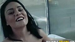 Public Cumswallower Babe Enjoys Sucking Cock Outdoors in Jeans