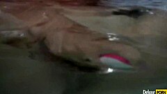 sexy teen grace masturbating with pink dildo in the bathroom?