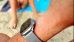 On Mallorca Beach, Missspisss Updates With Outdoor Flashing And Big Cock Close Ups