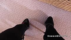 Busty Amateur Girlfriend in Lingerie Gets Banged Hard!