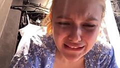 Pretty Amateur's Hard Public Anal: Wet and Intense