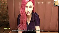 Beautiful pink-haired MILF WVM 113 in hot chat and video action