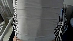 Roughly fucked crossdressing slut gets her pussy destroyed