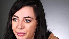 Intense solo scene with natural tits and vibrator