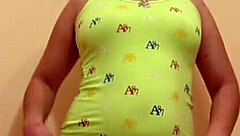 Golden shower fetish with sexy MILF in public toilet
