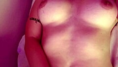 dominating huge natural tits and big ass in bedroom