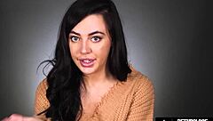 Intense solo scene with natural tits and vibrator