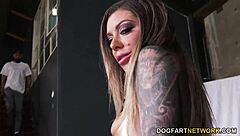 Karma Rx performs with thirteen participants in a group scene.