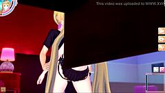 Hot Hentai Gal with Big Tits in 3D Action