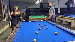 Pool employee fucks cheating housewife's big ass in doggystyle creampie