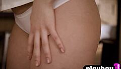 Busty Teen Sophie Limma Poses in Lingerie and Strips Naked