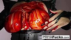 Priya Rai's Halloween tease with big tits and ass 😏