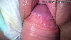 Hot close up homemade video of couple with brunette in sexy scene