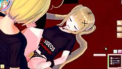 Hot Hentai Gal with Big Tits in 3D Action