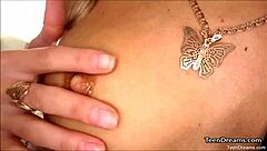 gina gerson gets fucked by a sex toy in solo masturbation session.