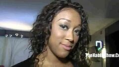 Blonde Nathaly Cherie deepthroats and fucks young dude on sofa