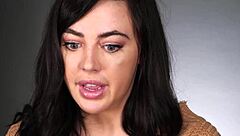 Intense solo scene with natural tits and vibrator