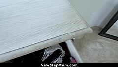 stepson pranks stepmom with mini vibrator in panties for taboo fun