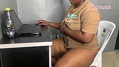 Housewife Caught Watching Porn, Fucked Hard by Husband's Friend Till Orgasm
