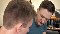 Jock fools around with gay stepbro in private. Cole blue and colton fox explore bareback roleplay.