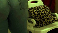 Chubby Bbw Amateur Shows Off Small Tits While Putting On Panties And Jeans