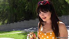 How does big ass bride handle five men at once?