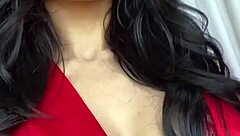 Brunette Babe Fingering Her Pussy to Strong Orgasm Before Anyone Catches Her in the Act