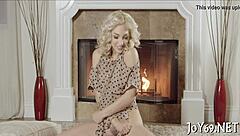 Naughty teen fingering her wet pussy with toys, getting all nude and sexy.